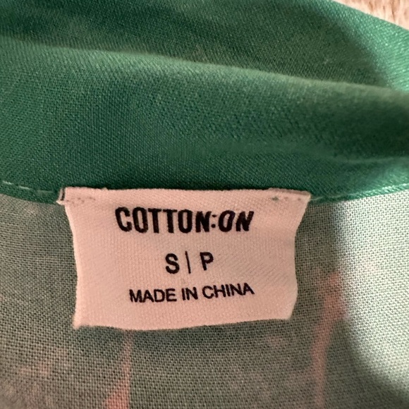 Cotton On Green Shirt with Pink Accents - Picture 7 of 9